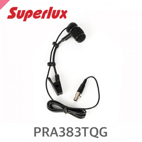 머스트컬러 수퍼럭스 PRA383TQG 콘덴서 클립-온 마이크W/L 바디팩장착 타입SUPERLUX PRA383TQG Clip-On Mic(Superlux)